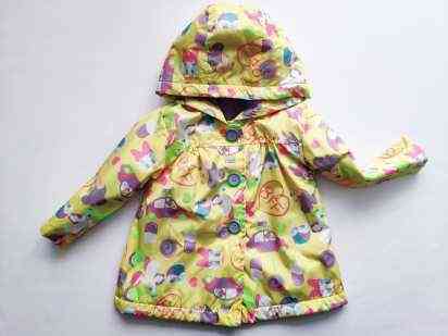 9\12 мес, рост 74\80 Ветровка на флисе для девочки