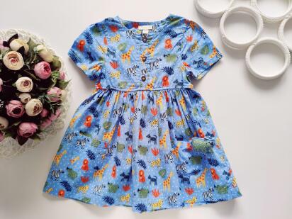 2,3 года, рост 92,98 Платье с носорогом