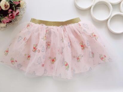 3,4 года, рост 98,104 Легкая летняя юбка с мишками фатин