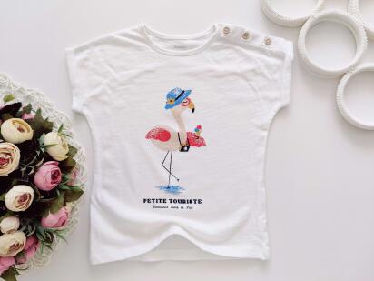 3 роки, зріст 98 Футболка з фламінго