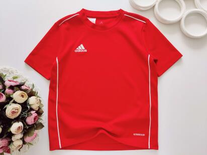 9,10 лет, рост 134,140 Спортивная красная футболка