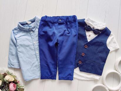 6,9 міс, зріст 68,74 Ошатний брючний костюм (комплект набірний)