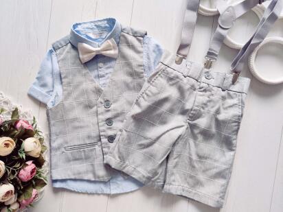 18,24 міс, зріст 86,92 Нарядний літній класичний костюм