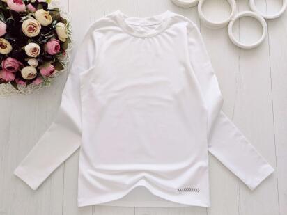 9,10 років, зріст 134,140 Біла кофта мікроначес