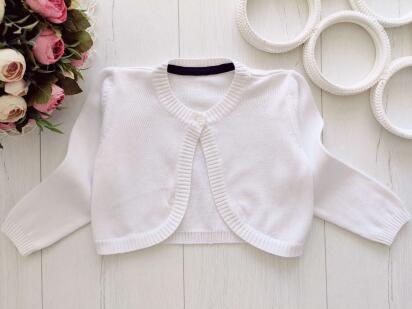 12,18 мес, рост 86 Белое болеро