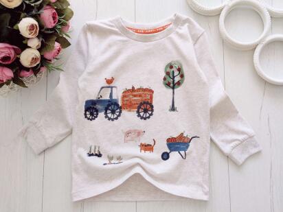 18,24 міс, зріст 86,92 Реглан для хлопчика з трактором