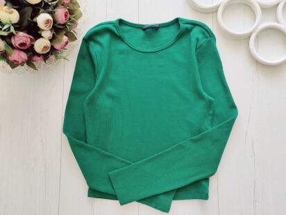 XS Лонгслив в рубчик стретч