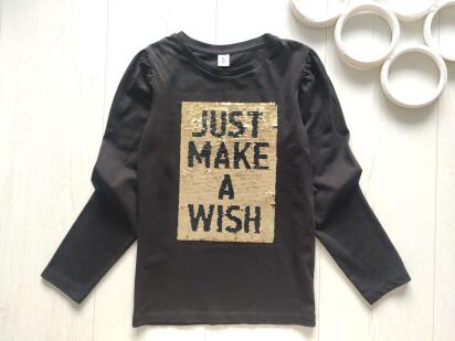 8 лет, рост 128 Чорный лонг в пайетках