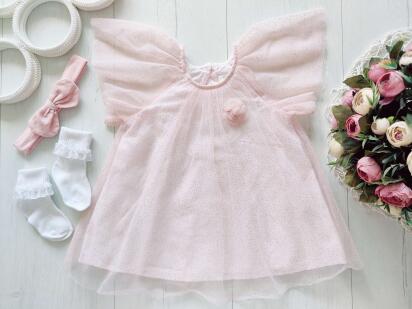 6,9 міс, зріст 74 Красиве ошатне плаття та аксесуари