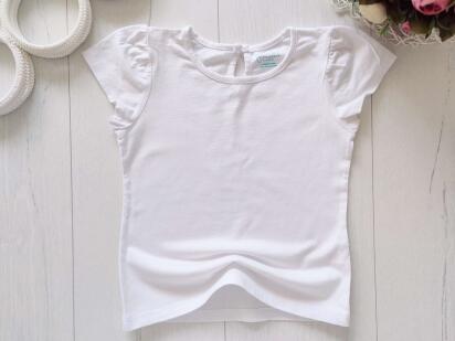 2,3 года, рост 98 Белая футболка девчоке