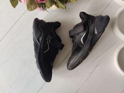 25 (15,5 см) Чорні легкі кросівки, пінка