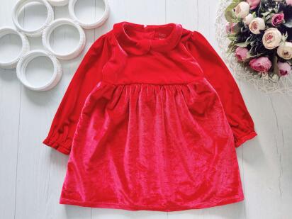18,24 мес, рост 90 Бархатное платье
