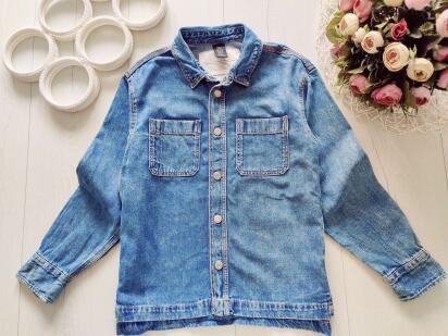 8,9 років, зріст 134 Джинсова сорочка