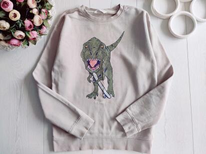 11,12 років, зріст 152 Кофта з динозавром