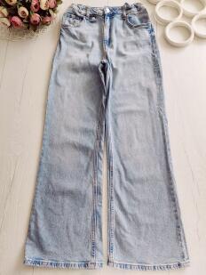 11,12 лет, рост 152 Широкие джинсы