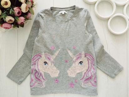 6,7 років, зріст 122 Лонгслів з єдинорогом