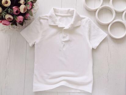 5,6 лет, рост 110,116 Белое поло для мальчика