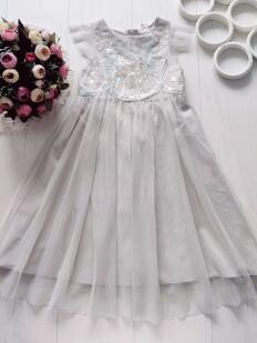 7,8 лет, рост 128 Красивое нарядное детское платье