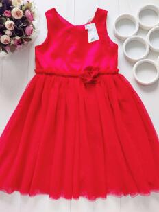 9,10 років, зріст 140 Нове червоне ошатне плаття