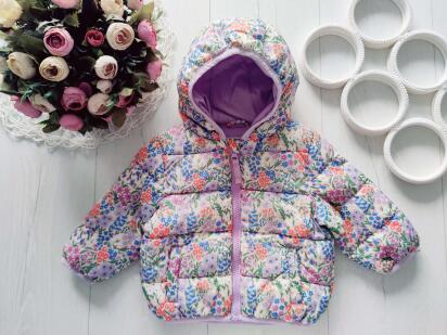 6,9 міс, зріст 68,74 Тепла демісезонна курточка холлофайбер