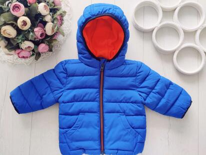 3,6 міс, зріст 62,68 Тепла курточка на ситепоні, фліс
