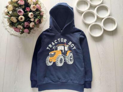 6 років, зріст 116 Тепле худі з трактором