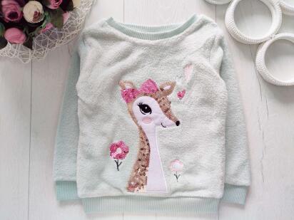 4 роки, зріст 104 Тепла кофта-міховушка