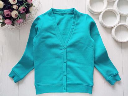 5,6 років, зріст 110,116 Нова бірюзова тепла кофта на флісі