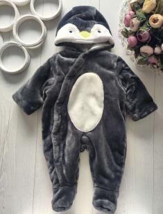 0-3 міс, зріст 56 Теплий комбінезон