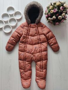 12,18 міс, зріст 80,86 Теплий комбінезон на синтепоні, всередині фліс