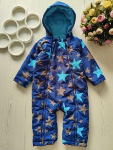 12,18 міс, зріст 80,86 Теплий демісезонний комбінезон на синтепоні, всередині фліс