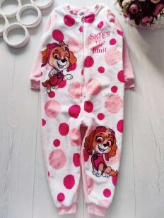 2-4 года, рост 98-104 Теплый махровый человечек Скай Щенячий патруль