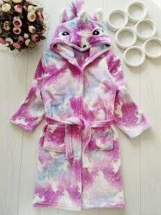 8,9 лет, рост 128,134 Теплый махровый кигуруми единорог