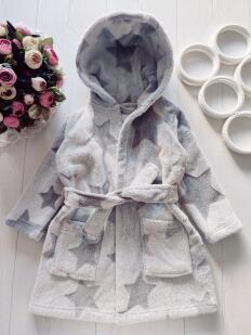 1,5,2 года, рост 92 Теплий махровый хлат в звездах