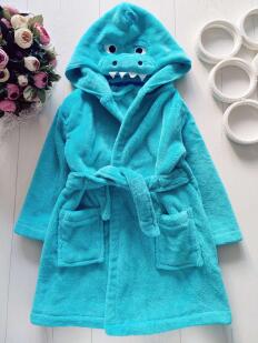 2,3 года, рост 92,98 Теплий махровый халат для мальчика