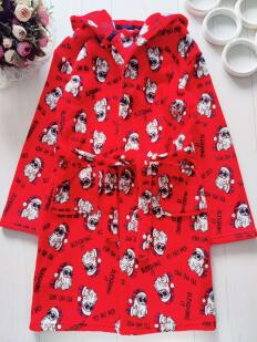 11,12 років, зріст 146,152 Теплий махровий халат дід мороз