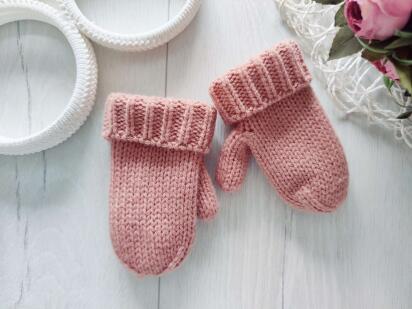 1-2 года, Новые варежки на флисе