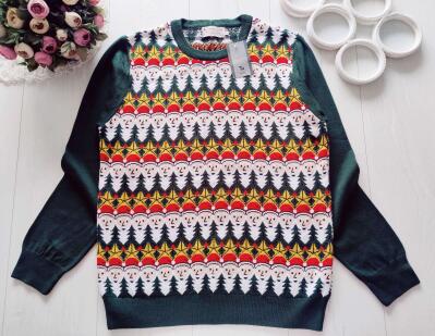 М-ка Новий чоловічий новорічний светр тонкої в'язки