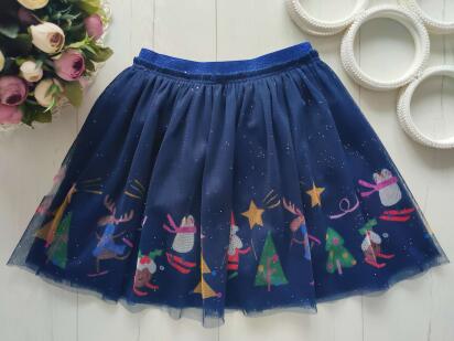3,4 года, рост 98,104 Новогодняя юбка фатин