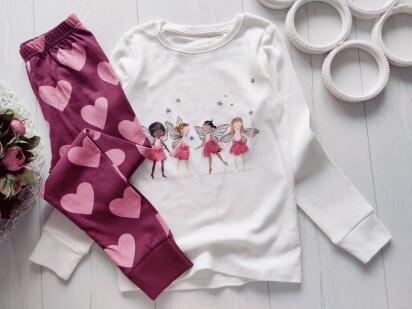 5,6 лет, рост 110,116 Трикотажная пижама детсккая девочке