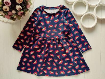 3 роки, зріст 98 Трикотажна сукня в веселках