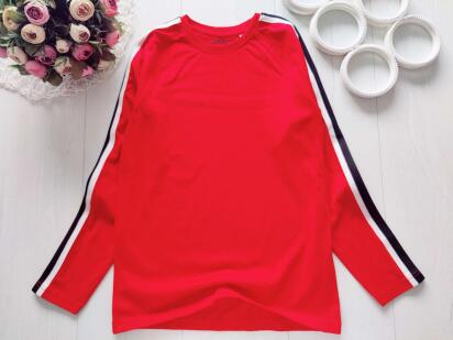 11,12 років, зріст 146,152 Червоний лонгслів для хлопчика