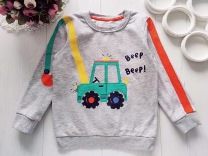 5,6 років, зріст 110,116 Світшот на флісі для хлопчика з машиною