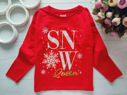 6 років, зріст 116 Новорічний реглан сніжинка