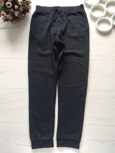 12,13 лет, рост 152,158 Черные штаны на флисе спортивные