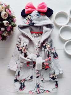 6,9 міс, зріст 74 Гарний дитячий халат із міккі