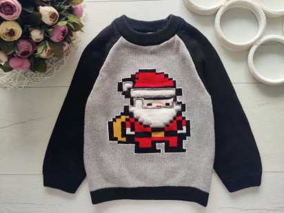 3 роки, зріст 98 Новорічний светр санта