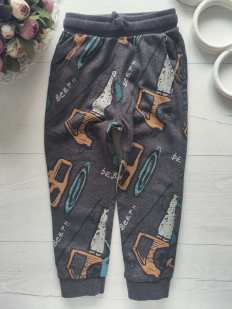 3,4 роки, зріст 98,104 Теплі штани на флісі для хлопчика спортивні