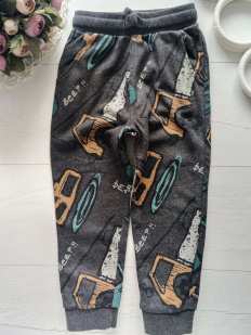 3,4 роки, зріст 98,104 Теплі штани на флісі для хлопчика спортивні