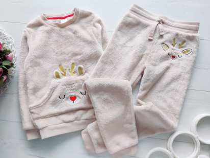 6,7 років, зріст 122 Тепла махрова дитяча піжама